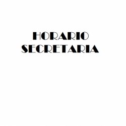 HORARIO SECRETARIA